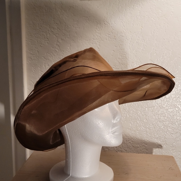 Regal Coco Brown Sunday or Ladies Tea Hat ๐ - Picture 2 of 4